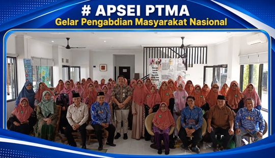 Sehari Usai Rakernas AFEB PTMA, APSEI PTMA Gelar Pengabdian Masyarakat Nasional untuk Pemberdayaan Lansia